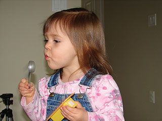 Isabel’s pretend bubbles